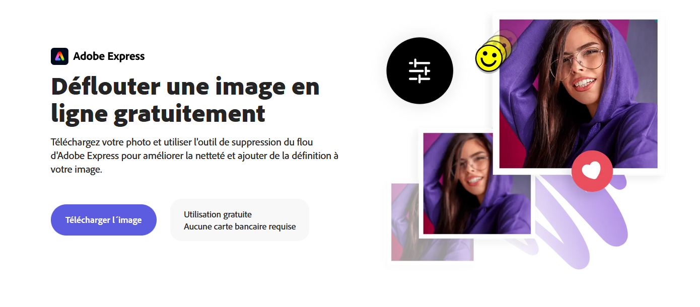 déflouter une image en ligne